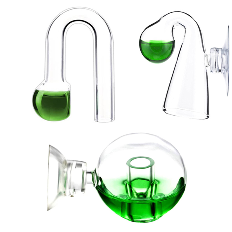 Glass Co2 Drop Checker - CO2แก้วกระจายตัวตรวจสอบการตกพิพิธภัณฑ์สัตว์น้ำแขวนบน CO2ตรวจสอบเซ็นเซอร์ตัวบ่งชี้สำหรับถังปลาในน้ำปลูกถังทดสอบค่า pH