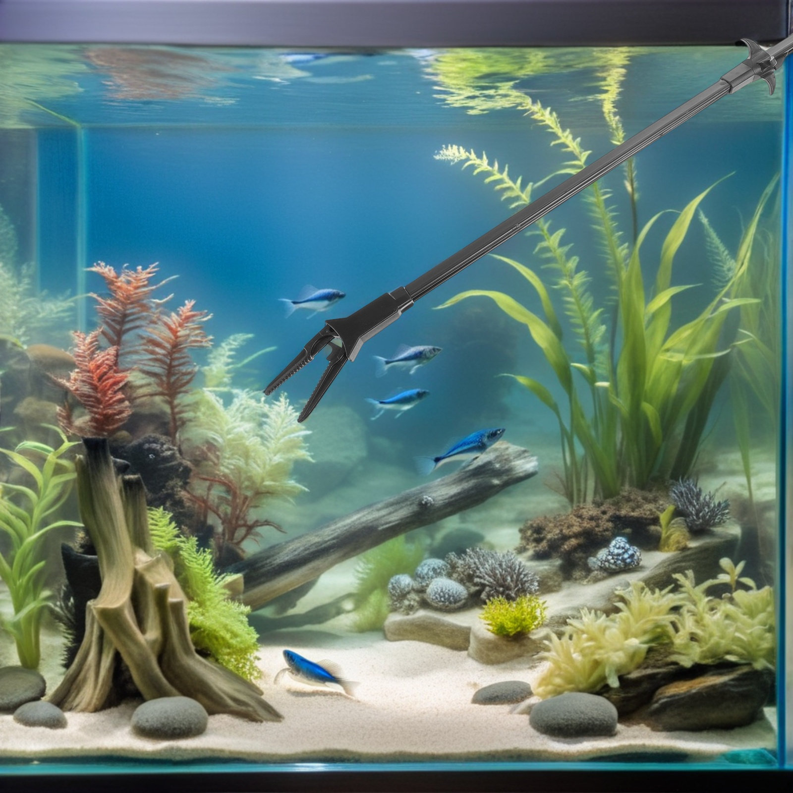 Planted Aquarium Tips - แหนบตู้ปลาแบบยาว 3 ชิ้น แหนบพลาสติกสำหรับตู้ปลา ยาว 19.7