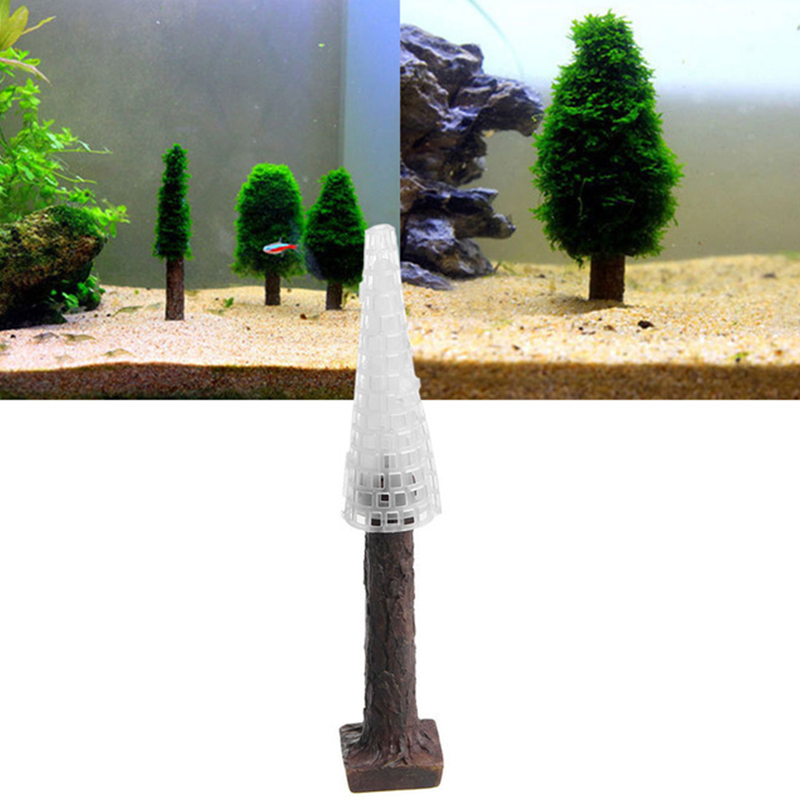 Planted Aquarium Moss - ของตกแต่งตู้ปลา ต้นไม้ประดิษฐ์ ตะไคร่น้ำ ต้นคริสต์มาส สำหรับตกแต่งตู้ปลา จัดสวนในตู้ปลา
