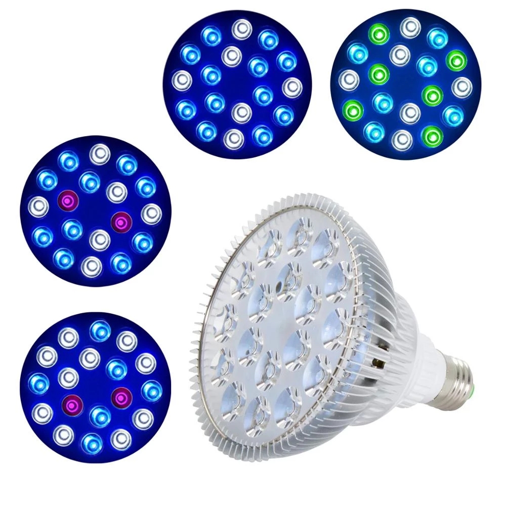 Aquarium Planted Seeds - E27 LED ไฟพืชเติบโตหลอดไฟ Par38 Aquarium โรงงานต้นกล้าโคมไฟเต็มสเปกตรัม