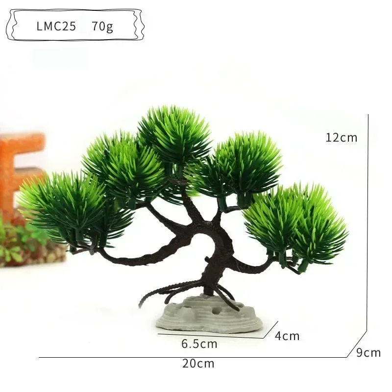 Aquarium Planted Tree - จําลองพืชตกแต่งประดิษฐ์ต้นไม้หญ้าพลาสติกตกแต่งถังปลาเครื่องประดับ Aquatic Plant Aquarium อุปกรณ์เสริม