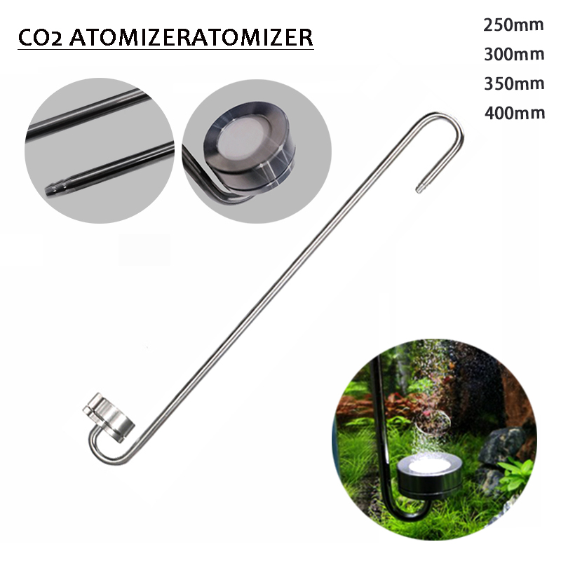 Glass Co2 Drop Checker - เครื่องกระจายก๊าซคาร์บอนไดออกไซด์ในตู้ปลา สเตนเลสสตีล พร้อมแผ่นเซรามิก สำหรับเครื่องควบคุมก๊าซคาร์บอนไดออกไซด์ ใช้กับเครื่องกำเนิดก๊าซคาร์บอนไดออกไซด์ เพื่อการเจริญเติบโตของพืชน้ำ