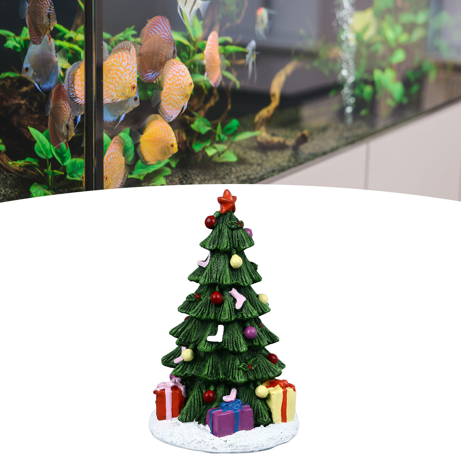 ZK20 Christmas Fish Tank Ornam - Aquarium Planted Tree บทวิจารณ์และราคา
