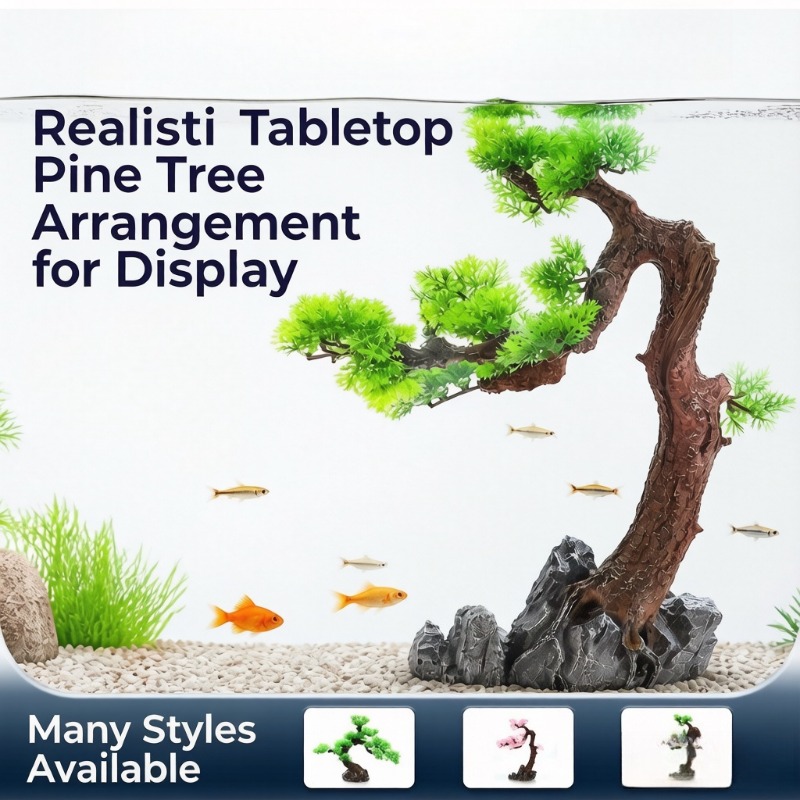 ต้นสนเรซิ่น หญ้าจำลองสำหรับตู้ - Aquarium Planted Tree บทวิจารณ์และราคา