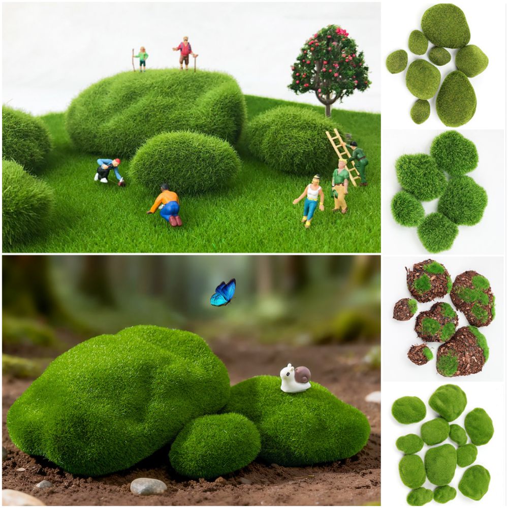 หินมอสประดิษฐ์สีเขียว 2/4/6/10 - Planted Aquarium Mini บทวิจารณ์และราคา