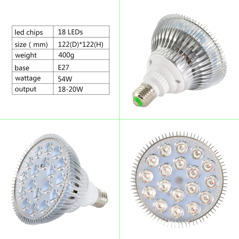 E27 LED ไฟพืชเติบโตหลอดไฟ Par3 - Aquarium Planted Seeds บทวิจารณ์และราคา
