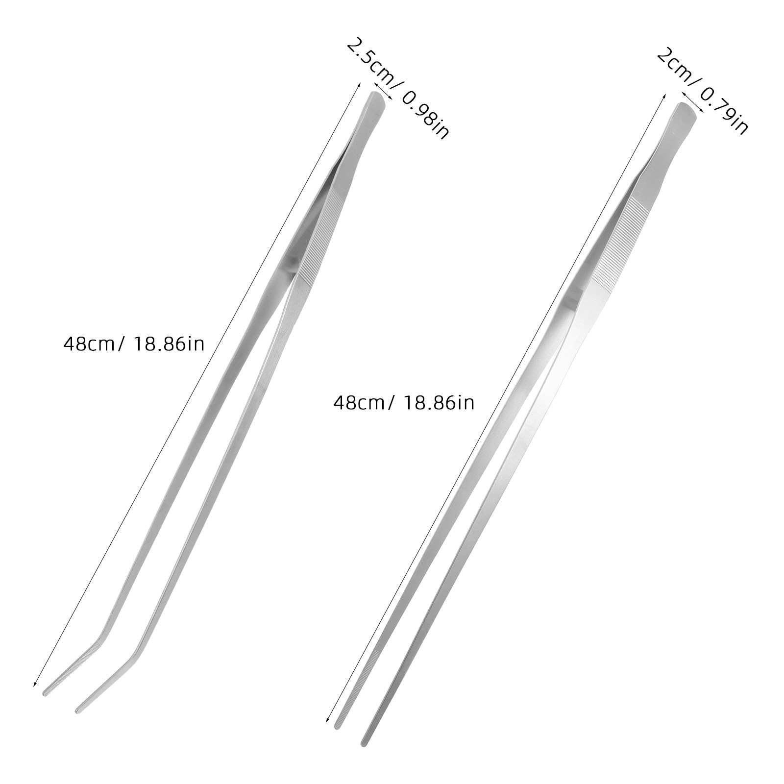 2 ชิ้น แหนบยาว สแตนเลส ปลายตรง - Planted Aquarium Tips บทวิจารณ์และราคา